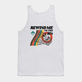 Rewind Me to the 80s // Funny Vintage VCR 80s Nostalgia Tank Top